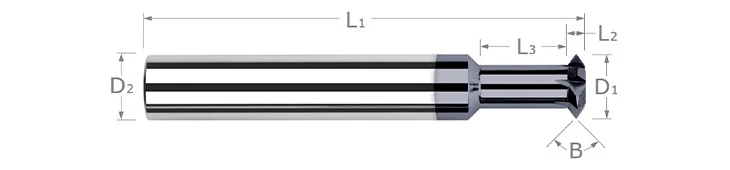 Double Angle Shank Cutters - Pointed